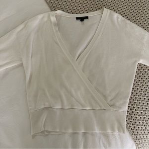 Wrap Knit Sweater Top